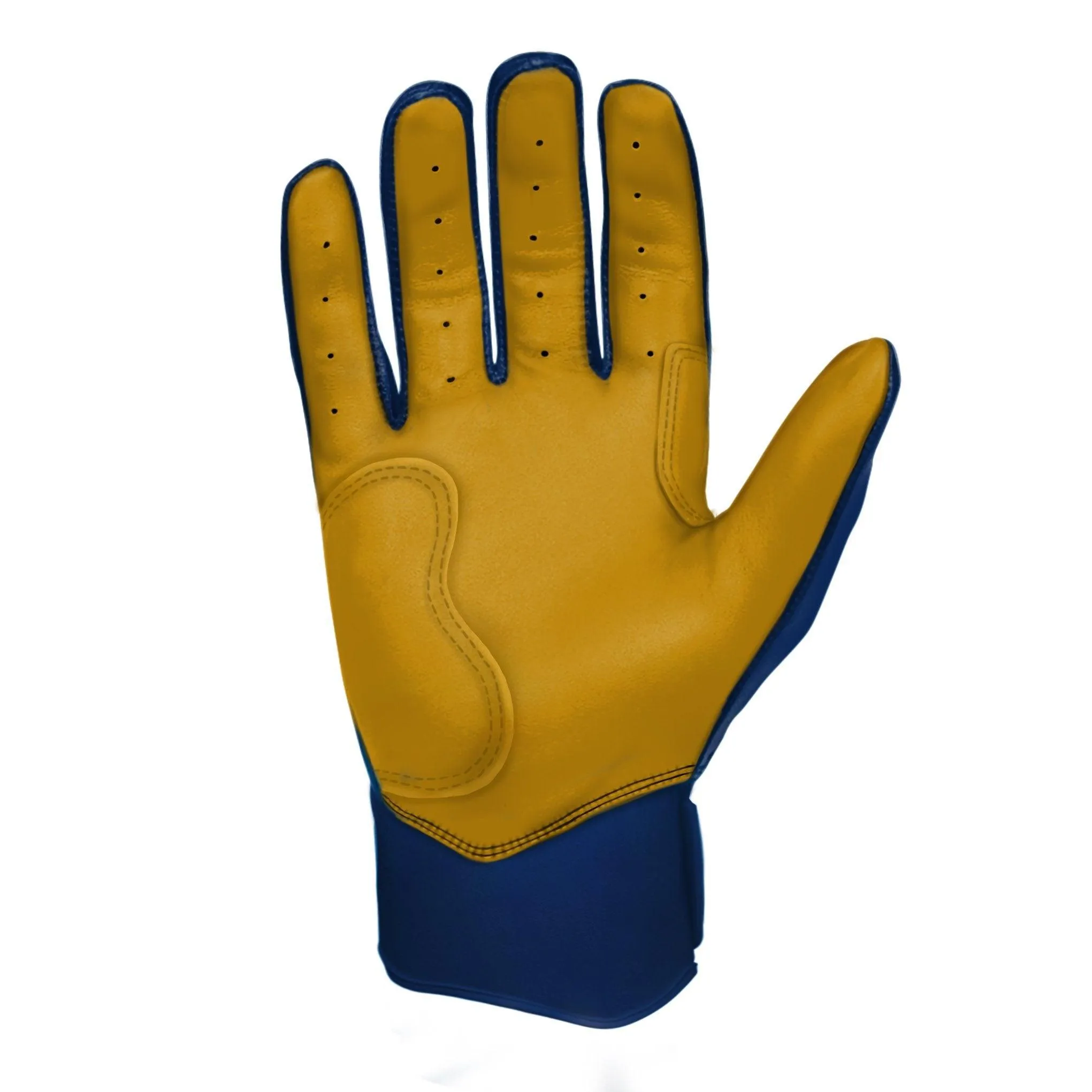 Bruce Bolt PREMIUM PRO Short Cuff Batting Gloves: Navy