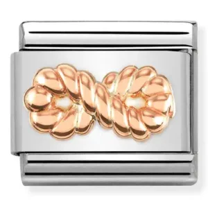 Classic Rope Rose gold Relief Infinity