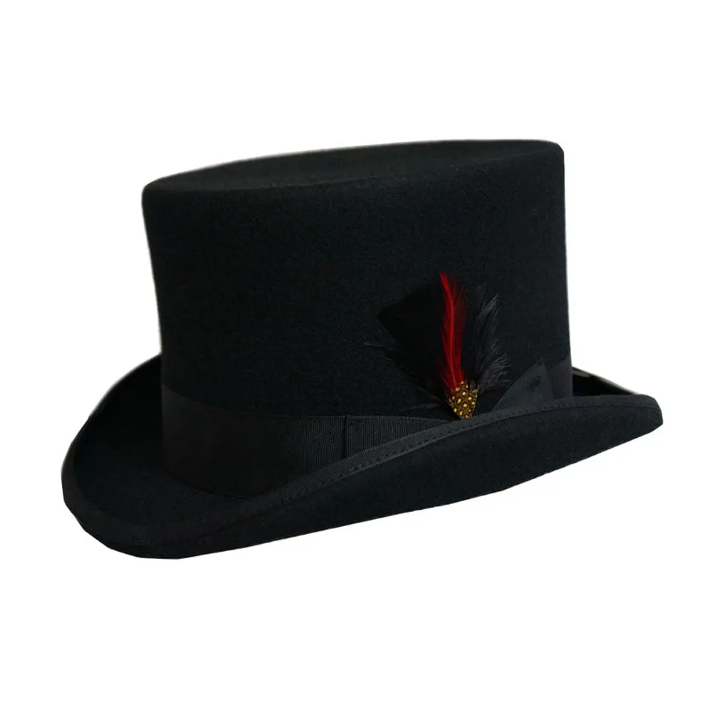 Dorfman Pacific WF569 English Style Wool Top Hat