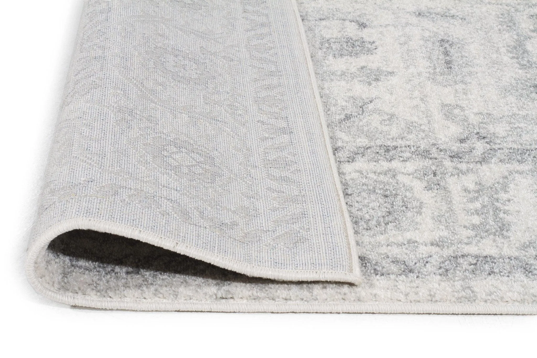 Esme Winter White Transitional Runner Rug