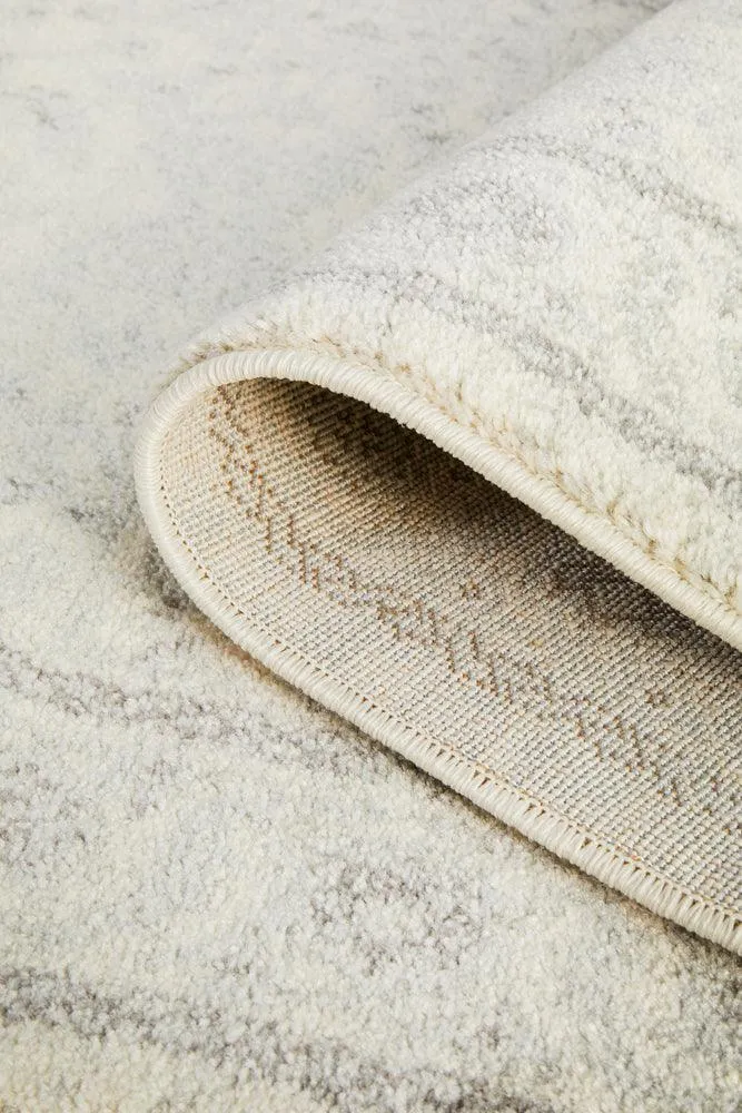 Esme Winter White Transitional Runner Rug