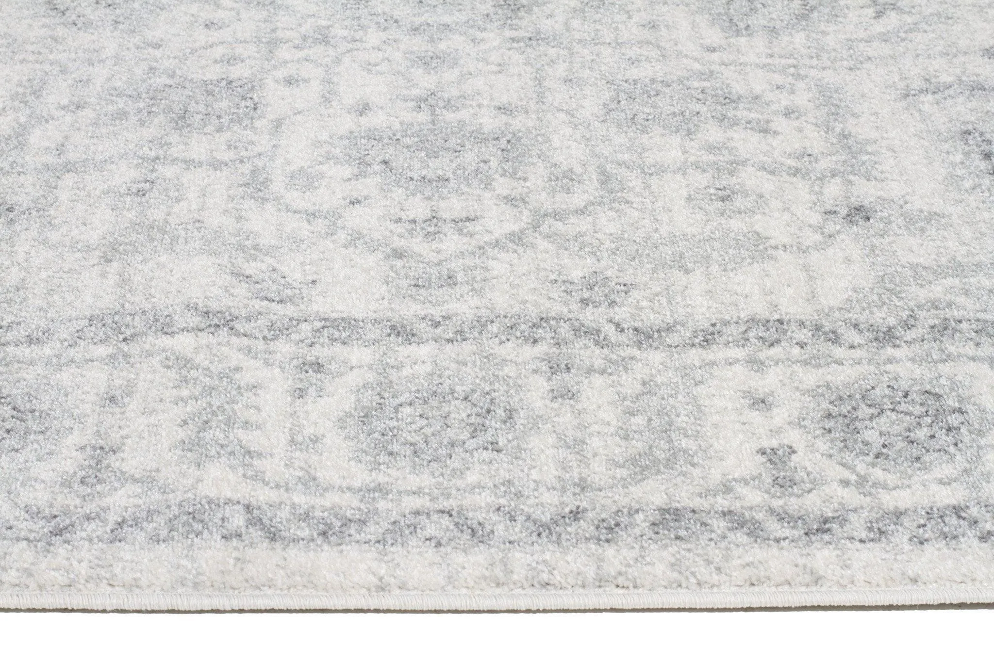 Esme Winter White Transitional Runner Rug