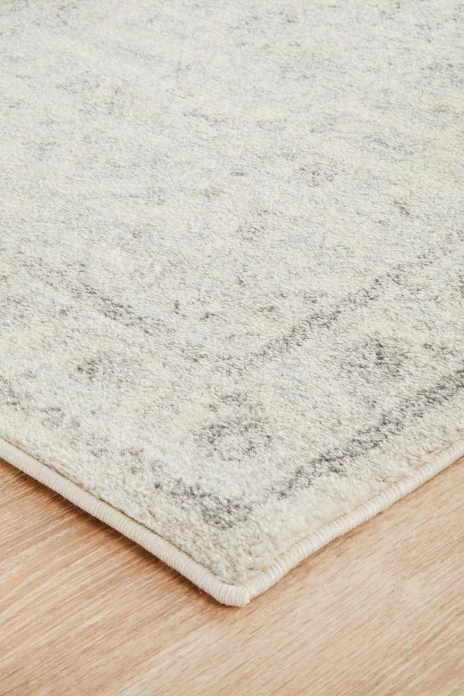 Esme Winter White Transitional Runner Rug