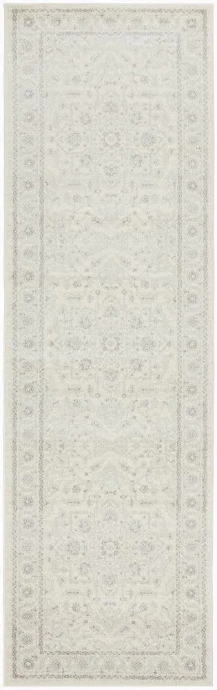 Esme Winter White Transitional Runner Rug