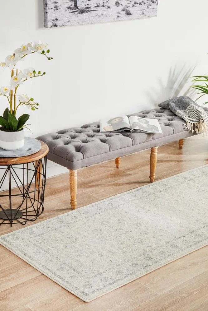 Esme Winter White Transitional Runner Rug