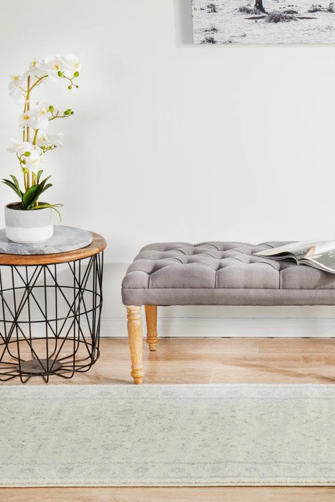 Esme Winter White Transitional Runner Rug