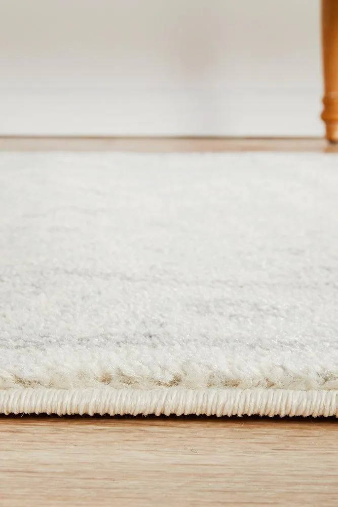 Esme Winter White Transitional Runner Rug