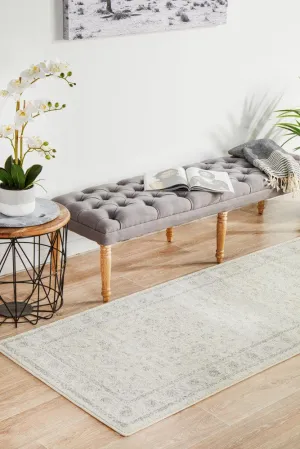 Esme Winter White Transitional Runner Rug
