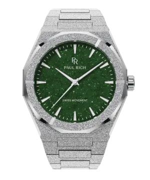 Frosted Star Dust II Silver Green