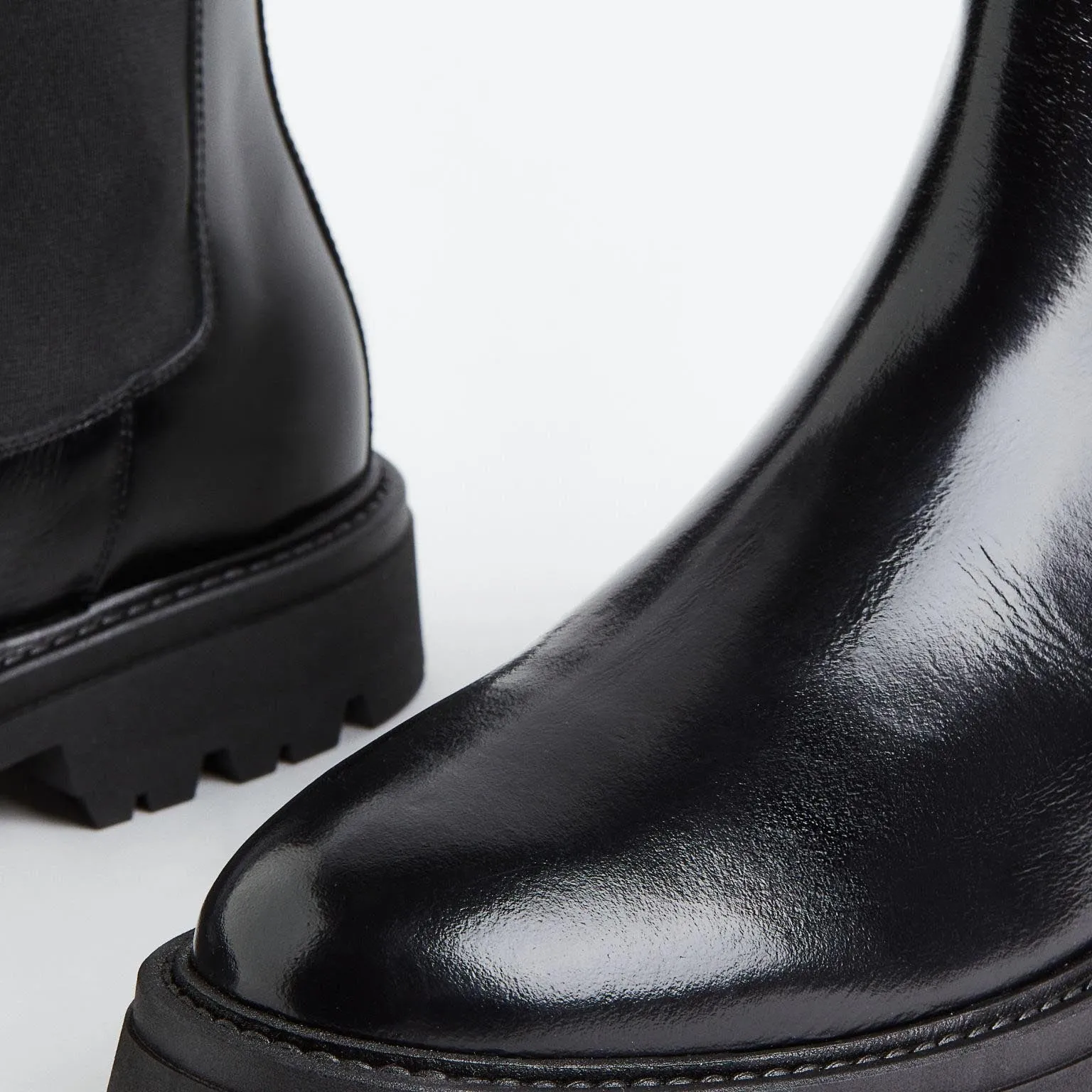 H&M Leather Chelsea boots, black