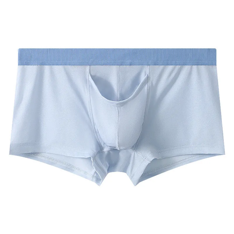 Ice Silk Sensual Separate Open Top Men’s Boxer Brief