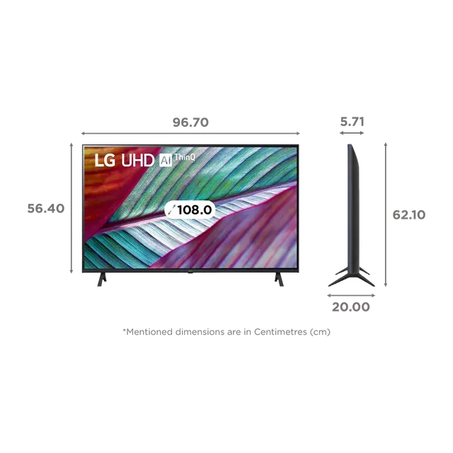 LG 43UR7550PSC 108 cm (43 inch) Ultra HD (4K) LED Smart WebOS TV