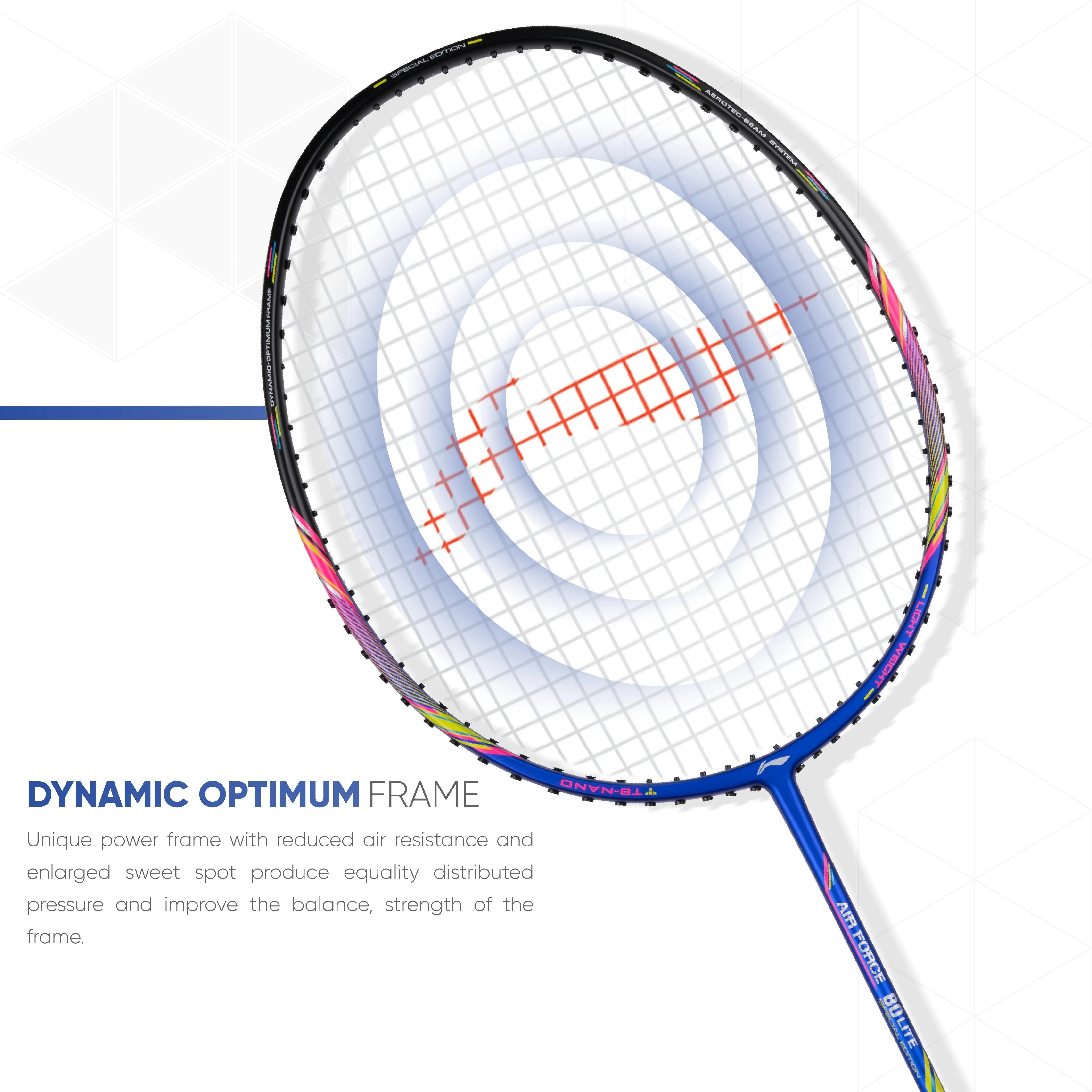 Li-Ning AIR-FORCE 80 LITE Strung Badminton Racquet (Multicolor)