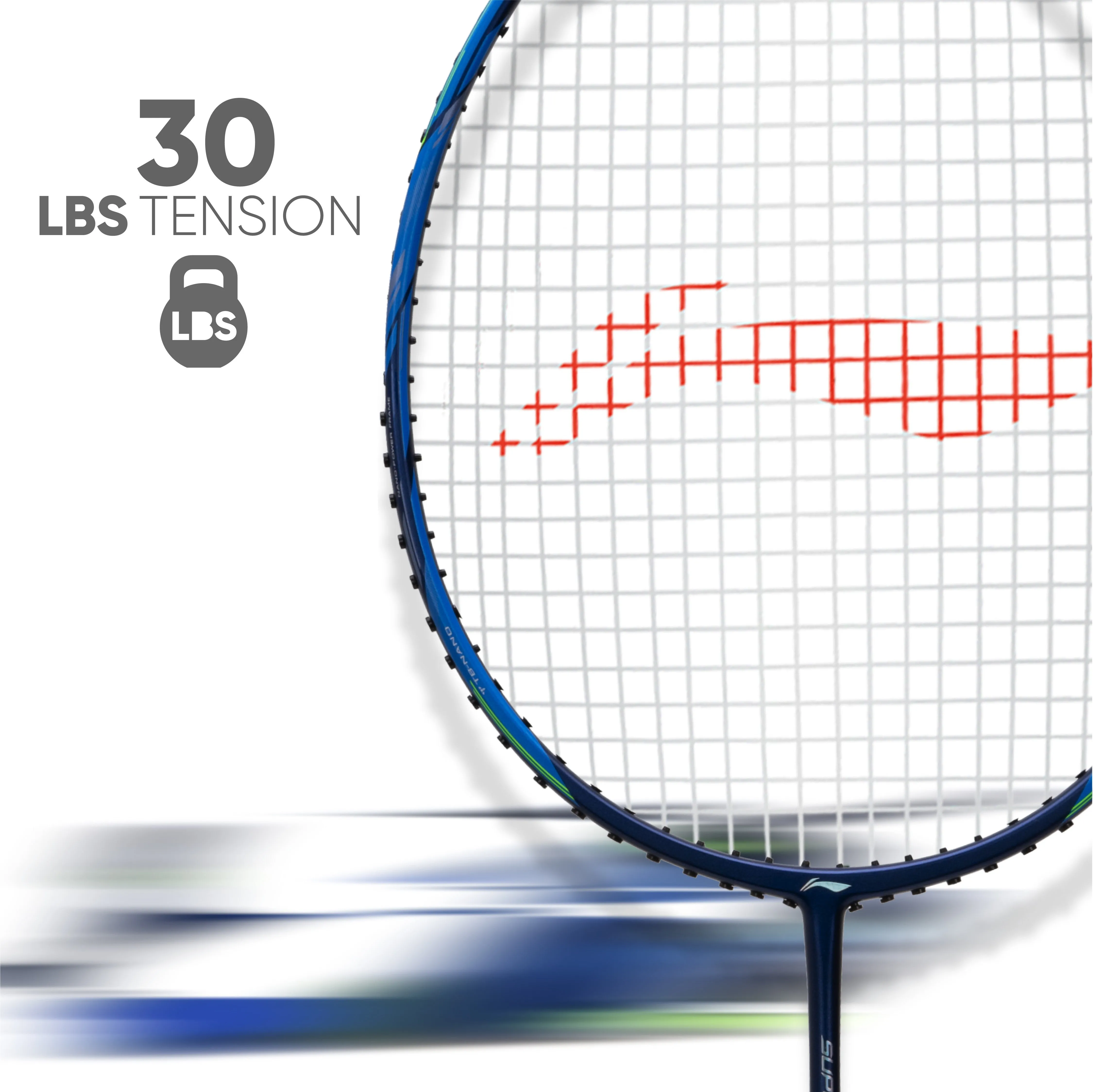 Li-Ning G-Force Superlite Max 9 Strung Badminton Racquet (Blue)