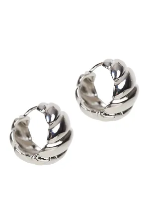 Mayan Earring - Silver Twist
