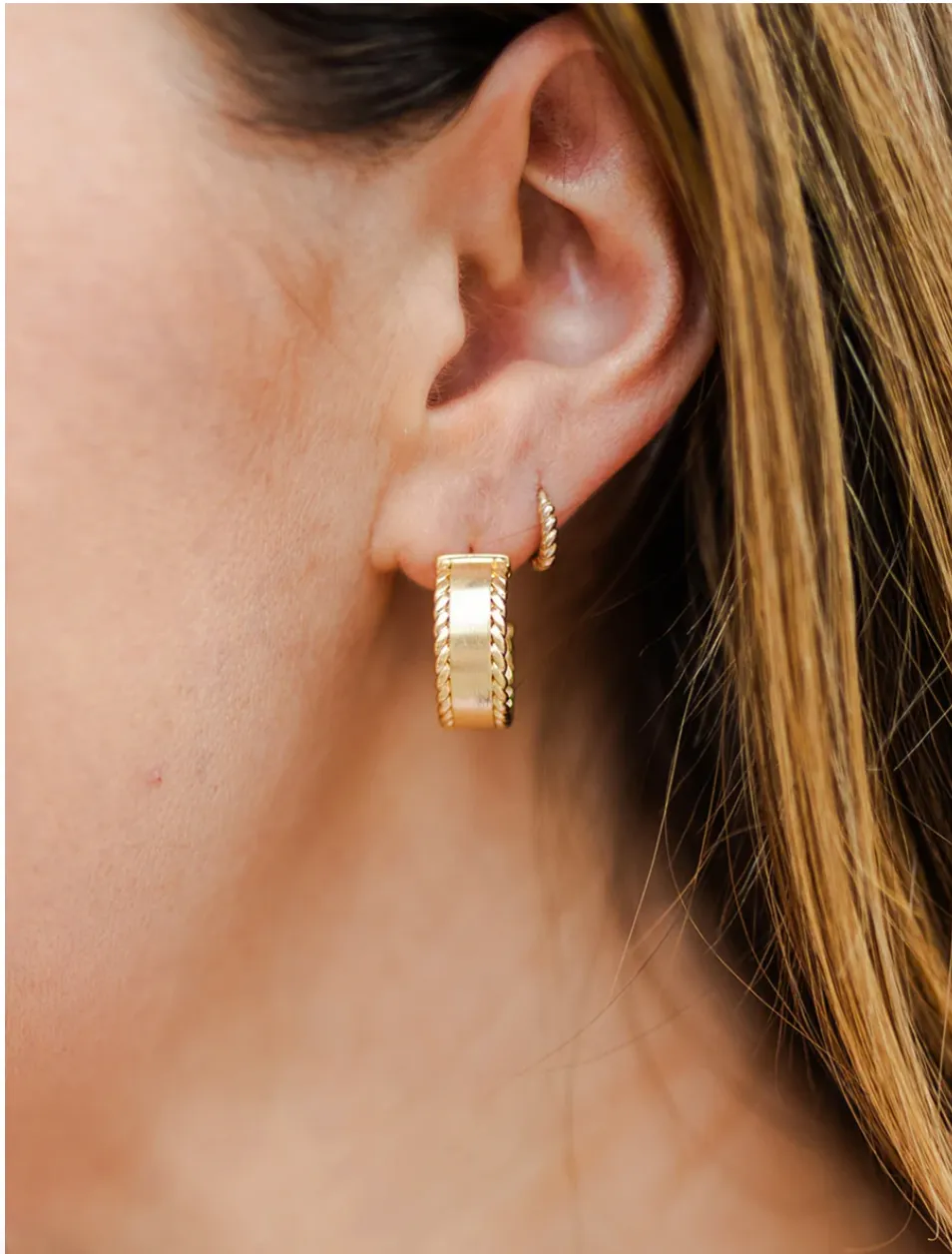 Michelle McDowell Skylar Small Gold Hoops