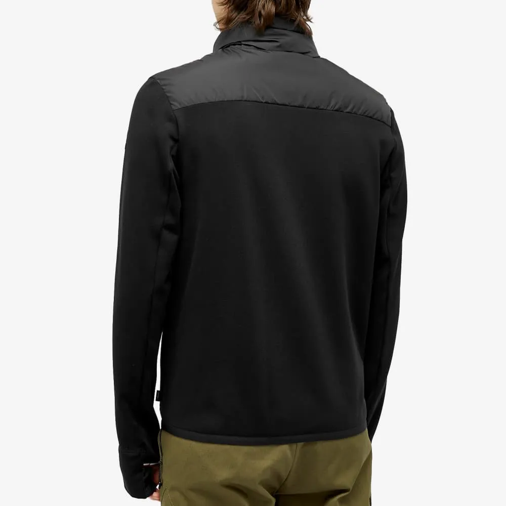 Moncler Grenoble Padded Jersey, Black/Green