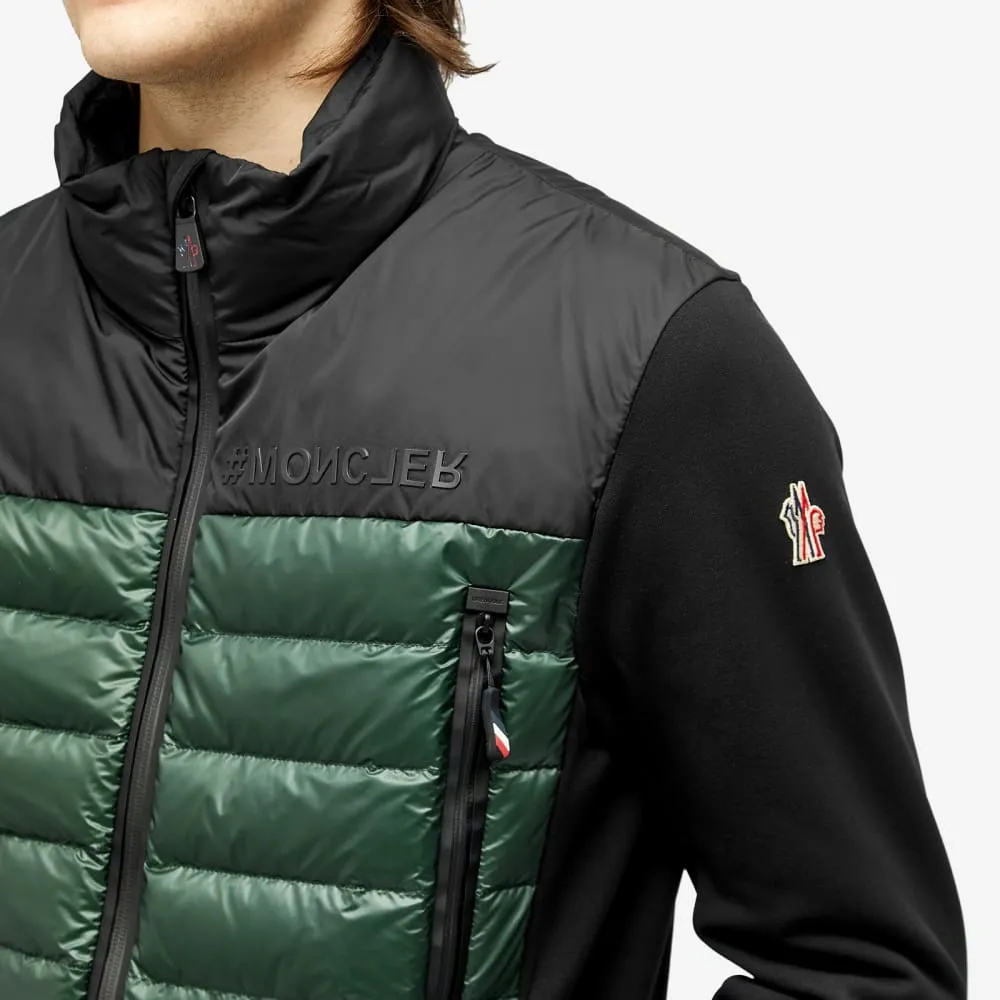 Moncler Grenoble Padded Jersey, Black/Green