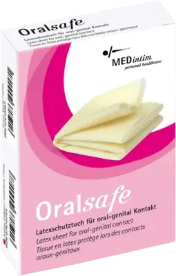 ORAL SAFE latex protective cloth strawberry