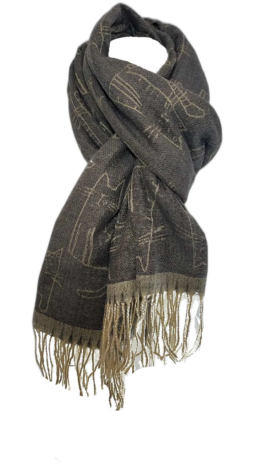 RMD2305-20 VERA TUCCI CAT PRINT SCARF NEW FOR AW23!