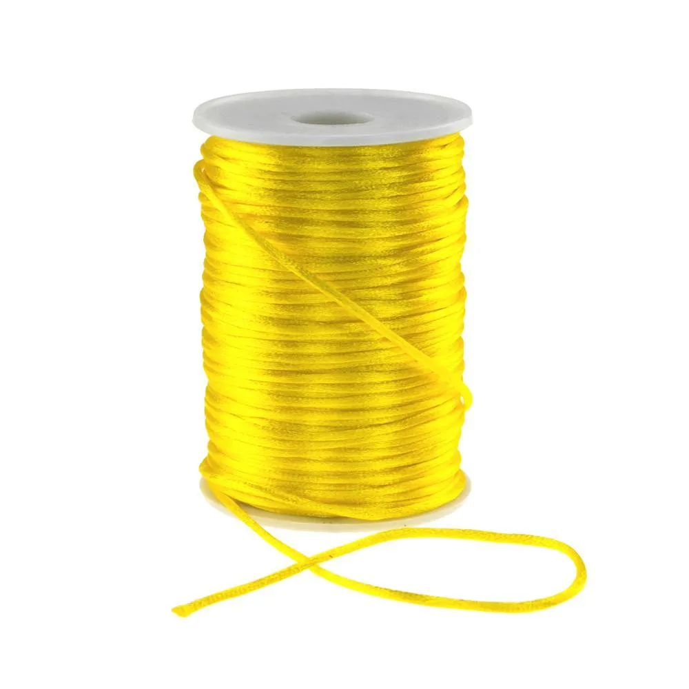 Satin Rat Tail Cord Ribbon Chinese Knot, 1/16-inch, 100-yard